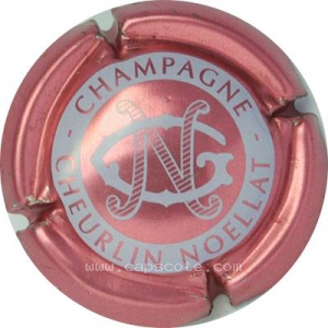 rosé écriture noire capsule de champagne CHEURLIN NOELLAT 