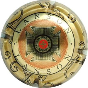 capsule champagne Lanson Ecusson, nom circulaire