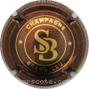 capsule champagne Série 2 - SB au centre, nom sur jupe 